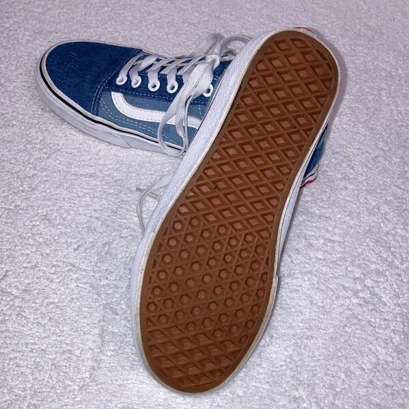 Vans Old Skool 'Denim' Acid Blue Skateboarding Shoes Women Size 6.5 men’s 5 - Picture 7 of 9